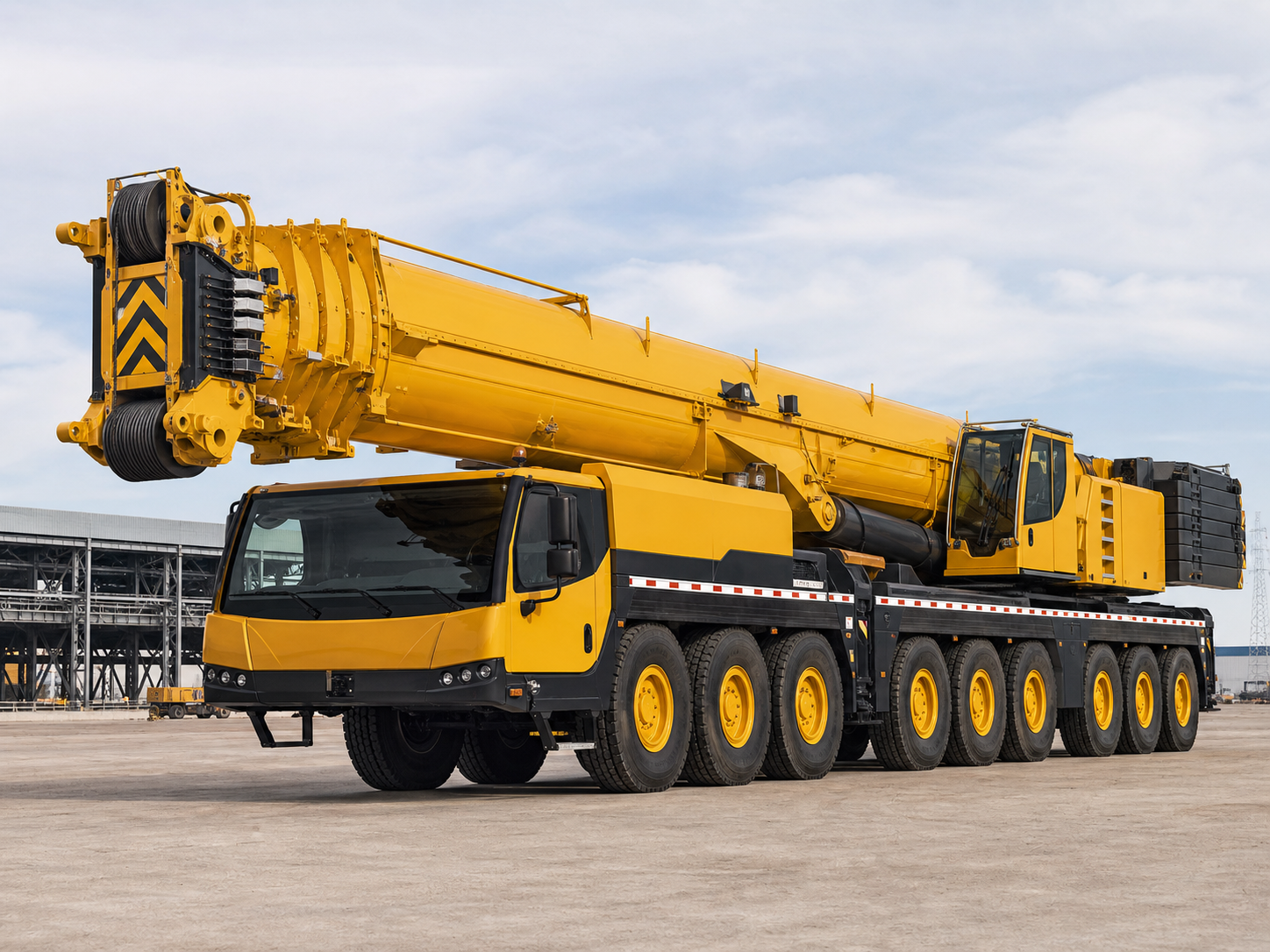 Visuel catalogue grue mobile 230T pour grands projets au Maroc